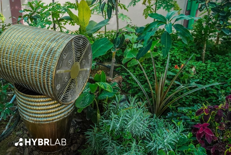 mist fountain cooling system in Dubai, UAE