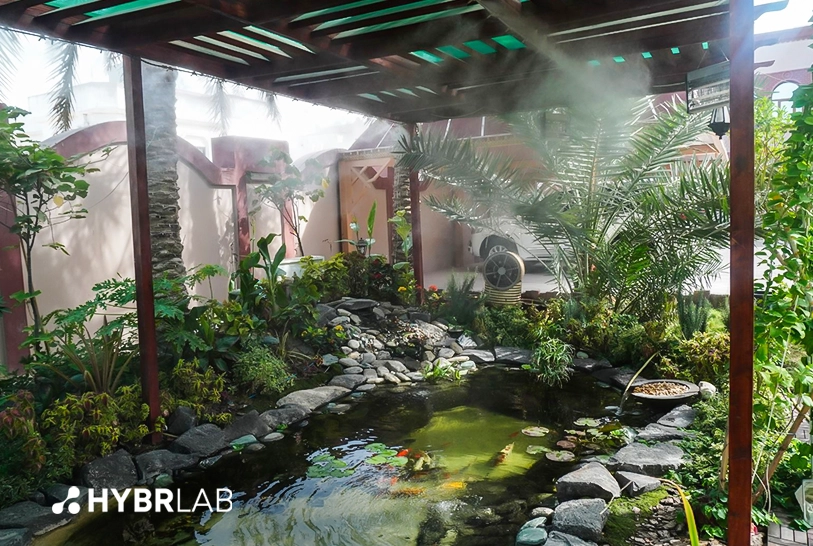 the leading fog fountain system and water mist installers in Dubai, UAE