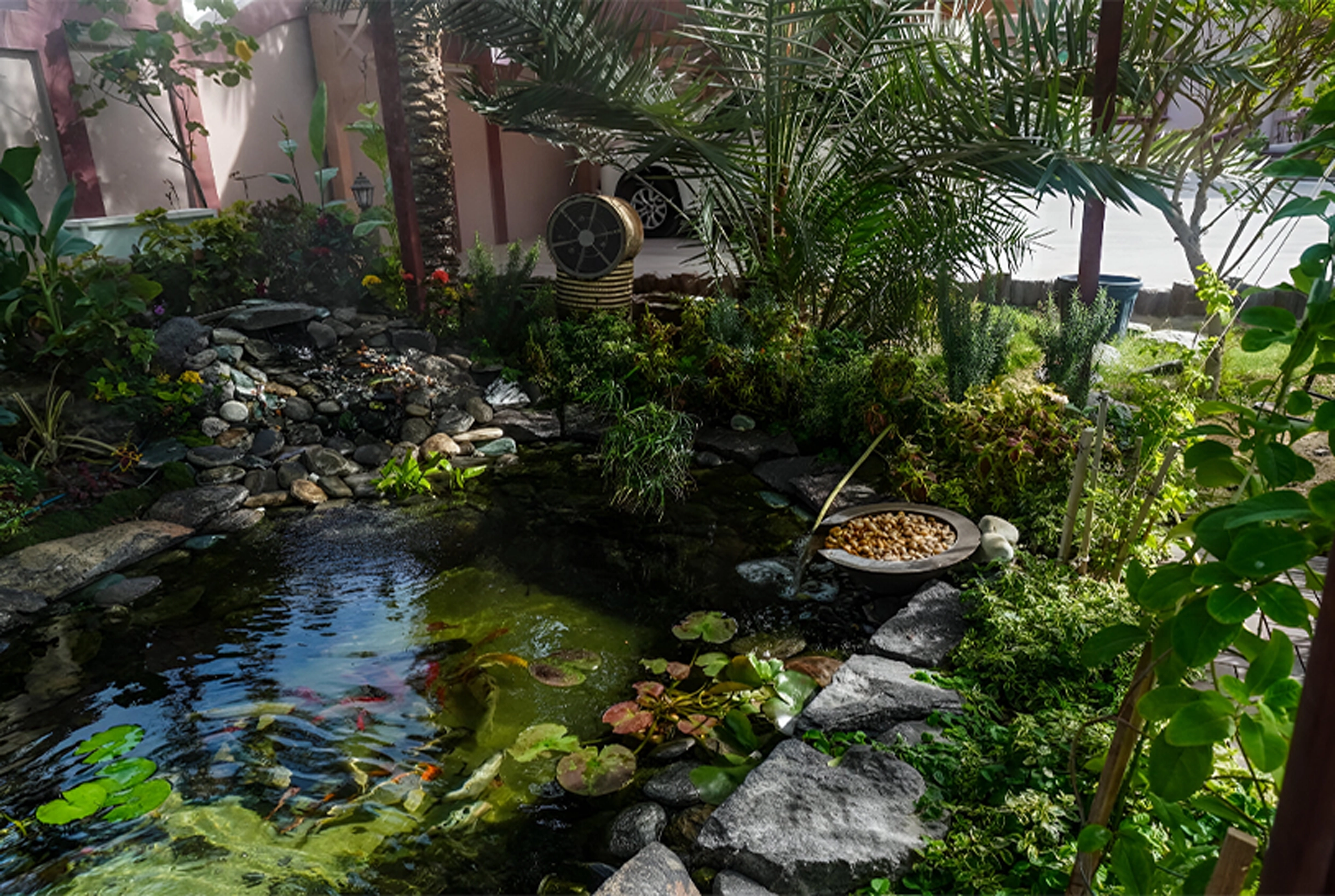 mist fountain in Dubai, UAE